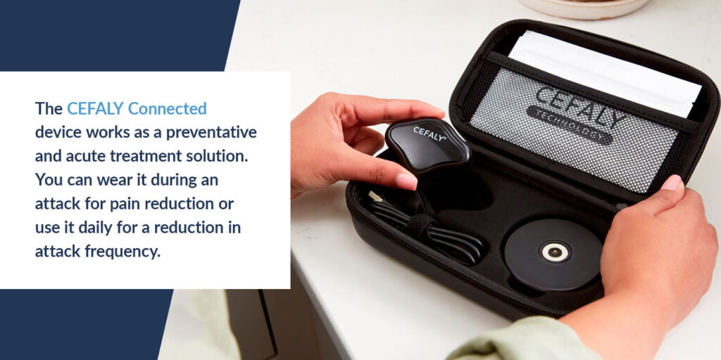 Wearable migraine relief