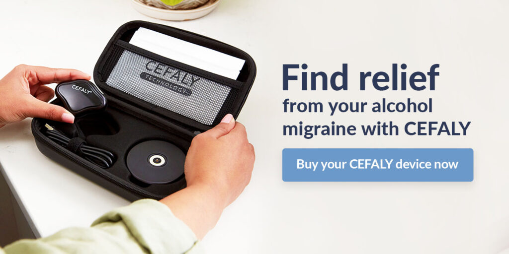 Find relief from your alcohol migraine with CEFALY