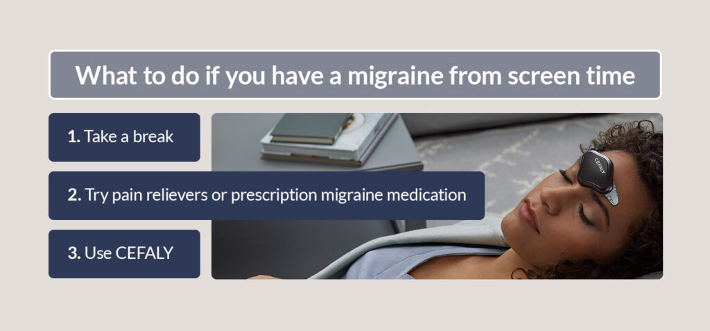 What to do if you have a migraine from screen time