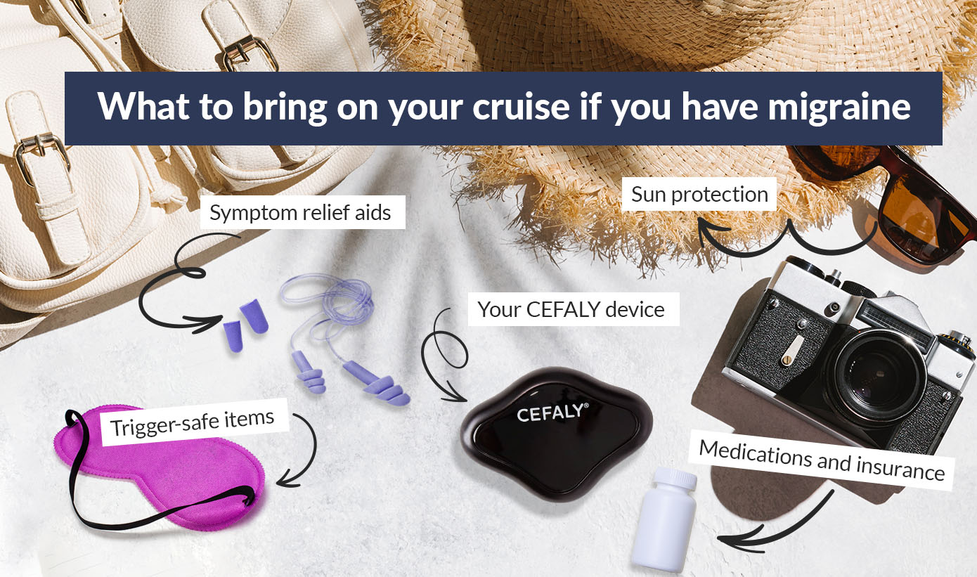 What to bring on your cruise if you have migraine